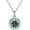 Deep-Green, variant on 0.8 Carat Moissanite Pendant Necklace Women's Diamond Necklace 18K White Gold Lab Diamond Pendants for Necklaces for Women Moissanite Necklace for Wife Lab Diamond Necklace