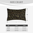 thumbnail image 4 of Daiia Gold Pinecone Merry Christmas Bedding Waterproof Pillow Protector Zippered Queen – Bed Bug Proof Pillow Encasement-14"x20", 4 of 6