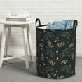 thumbnail image 6 of Bingfone Golden line fox Waterproof Foldable Laundry Hamper Bucket with Handles for Storage Bin,Clothes Hamper (Medium ), 6 of 6