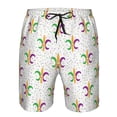 thumbnail image 4 of Naloa Mardi Gras Carnival1 Men's Beach Shorts, Surfing shorts, Swim trunks, Quick Dry Swim Trunks for Surfing Beach Fun - X-Large, 4 of 9