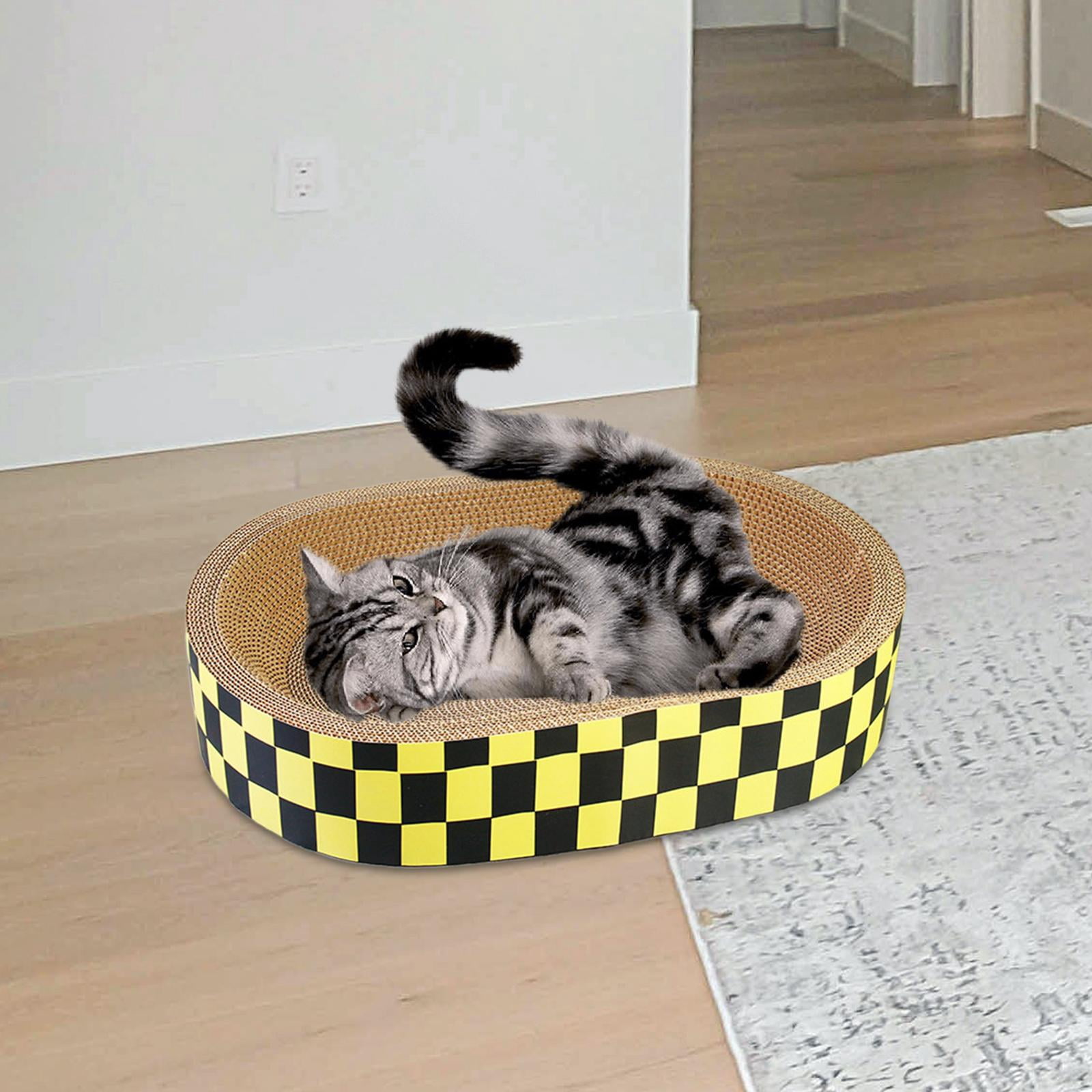 Cat Scratcher Bed Furniture Protection Cat Scratch Pad Nest Lounge Cat Beds Oval M