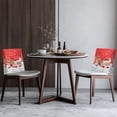 thumbnail image 4 of TSOVTHRID Dining Chair Back Cover Cute Santa Claus Reindeer Print Kitchen Chairs Cover Decorative Chair Protector Slipcovers for Home Hotel Office Farmhouse Christmas Decoration, Set of 1, 4 of 7