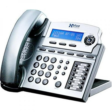 XBlue X16 Small Office Phone System 6 Line Digital Speakerphone - Titanium Metallic