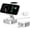 White, variant on 3-in-1 Foldable Magnetic Wireless Charging Station Compatible for Iphone 17/16/15/14/13/12, Apple Watch & Airpods - Modern Square Design,Black