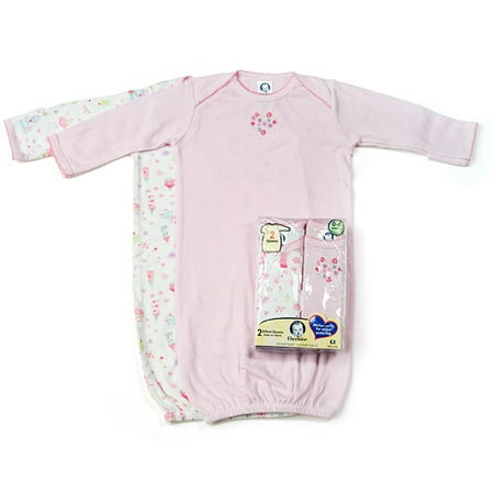 Gerber 2-Pack Gowns, 0-6 Months