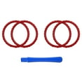 thumbnail image 5 of eXtremeRate Scarlet Red Replacement Accent Rings for ps5 Controller BDM-010/020/030/040, 5 of 6