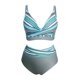 thumbnail image 4 of Gibobby Traje de Baño Sexy Bikini 2023 nuevo traje de baño para mujer, traje de baño de cintura grande, Bikini teñido con dividido, traje de baño TANKINI(Gris,M), 4 of 5
