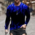 thumbnail image 2 of Patlollav Mens Tops Unisex Daily T Shirt 3D Print Long Sleeve Blouses, 2 of 6
