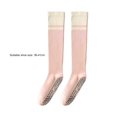 thumbnail image 6 of Harmtty 1 Pair Women Sport Stockings Elastic Cycling Knee Socks Anti-slip Arch Support Silicone Bottom Contrast Color Stockings for Yoga Pilates Dance, 6 of 8
