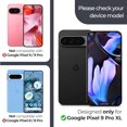 thumbnail image 2 of Dteck Minimalist Phone Case for Google Pixel 9 Pro XL, Aluminum Metal Frame Bumper with Full Body Protective Film Screen Protectro Soft TPU Film Camera Lens Protector for Pixel 9 Pro XL,Black, 2 of 8