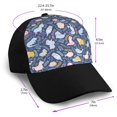 thumbnail image 2 of Naloa Cute Baby Animals Adult adjustable Print Baseball Hat, Patchwork curved brim baseball capfor Men and Women, One Size, 2 of 5