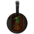 thumbnail image 1 of Lord of the Rings The Green Dragon Round Leather Luggage Card Suitcase Carry-On ID Tag, 1 of 8