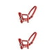 thumbnail image 3 of Billuyoard Collar de cabeza de brida de poni con cuello Halter acolchado, equipo de protección de gran resistencia, suministros para caballos, Rojo XS 2piezas, 3 of 6