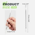 thumbnail image 2 of Uxcell 6 x 175 mm Spudger Pry Tool, Medium Metal Dual Ends Opening Pry Repair Tools Kit for Smart Mobile Phone Tablet Laptop, Silver, 2 of 7