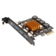 thumbnail image 5 of Tarjeta de expansión PCIE a USB 3.0 4 puertos PCIE a USB 3.0 compatible con versiones anteriores Tarjeta de expansión USB 3.0 estable y segura para PC, 5 of 10
