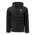thumbnail image 2 of Men's Cutter & Buck  Black Cleveland Browns Evoke Hybrid Eco Softshell Recycled Full-Zip Hooded Jacket, 2 of 3