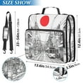 thumbnail image 2 of FORMRS Zipper Binder with Shoulder Strap 1.5-inch Ring 500 Sheet Capacity File Bag, White Streets, 2 of 5