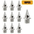 thumbnail image 2 of 10 Pcs Track Spikes Pyramid nail Track Spikes Shoes Spike Replacements Stainless Steel Pin 1/4" Length for Track Sprint Cross Country Events, 2 of 9