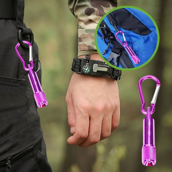 HASACHYL Keychain LED Flashlight (2-Pack) - 300 Lumens Aluminum Alloy Mini Light for Hiking Keys | 3 Modes with Lanyard (IPX4 Waterproof)