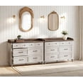 thumbnail image 2 of Spacious 12-Drawer Dresser for Livingroom, Rustic White Dresser Farmhouse Wood Dressers for Bedroom, Reading Nook and Hall, 2 of 6