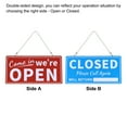 thumbnail image 5 of Uxcell Business Hour Sign Adhesive with Number Sticker and Open/Close Door Hanger Black 1 Set, 5 of 6