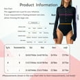 thumbnail image 6 of iEFiEL Womens Casual One Piece Turn-Down Collar Bodysuit Daily Wear V Neck Long Sleeve Romper Office Work Bodysuit White S, 6 of 6