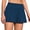 Navy, variant on Womens Swim Board Shorts High Waisted Side Ruffled 2-In-1 Swimming Bottoms with Pockets