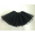thumbnail image 3 of Pretty Women Girl Elastic Stretchy Tulle Dress Adult Tutu 3 Layer mini Skirt, 3 of 5