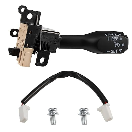 Automotive Cruise Control Switches Fits 2001-2023 Corolla Camry Highlander RAV4 Matrix Tundra for Tacoma 4Runner Tundra RAV4 Sienna Avalon, Replaces # 84632-34011(Black)