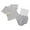 Grey, variant on Jiilone Baby Toddler Boys Outfit Sets Girls Summer Outfits Soft Knit Short Sleeve Top With High Waist Shorts Sets Tie Casual Home Wear
