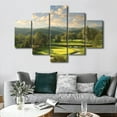 thumbnail image 2 of TISHIRON 5PCS Framed Canvas Wall Art Set,60"x40" Greenbrier Old White Golf Course Canvas Art Decor, 2 of 7