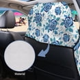 thumbnail image 5 of Garronmavis Blue Rose Floral Front Car Seat Towel Cover Stain Resistant Easy Installation 1 PC Universal Fit Car Seat Protector for Cars SUV Trucks Sedan Van, 5 of 9