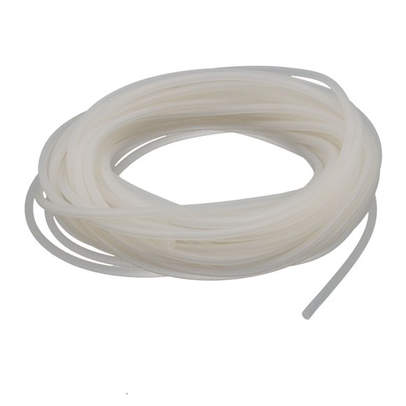 Unique Bargains 1.5mmx3mm High Temp Resistant Silicone Rubber Tube Hose Pipe Milky 10Meters Long