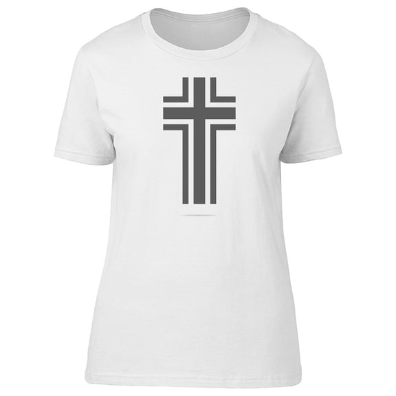 Sketch Simple Christian Cross T-Shirt Men -Image by Shutterstock, Male 3X-Large