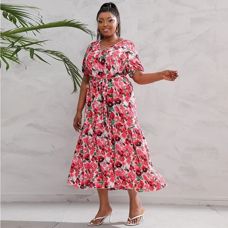 Oversized floral dress deals