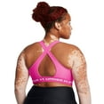 thumbnail image 2 of Under Armour Crossback 2.0 Medium-Impact Sports Bra Color: Earthen Orange Size: SMALL, 2 of 4