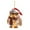 D, variant on Acrylic Owl Christmas Ornaments with Santa Hats and Scarves, Festive Hanging Decor for Christmas Tree and Holiday Season Decorations - A