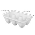 thumbnail image 2 of Creative Ceramic 6 Grids Egg Tray Household Kitchen Fridge Fresh Egg Storage Box, 2 of 6