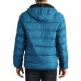 thumbnail image 3 of INSPIRE CHIC Outdoor Coat for Men's Winter Puffer Down Packable Full-Zip Padding Hood Jacket M Blue, 3 of 6