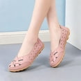thumbnail image 5 of Orthopedic Loafers in Breathable Leather,Womens Casual Soft Sole Hollow Slip on Walking Shoes,Closed Toe Flat Boat Shoes, 36, 5 of 7