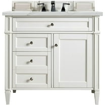 James Martin Vanities 655-V36-3Enc Brittany 36" Free Standing Single Basin Poplar Wood