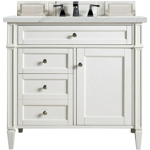James Martin Vanities 655-V36-3Enc Brittany 36" Free Standing Single Basin Poplar Wood