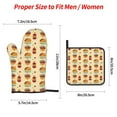 thumbnail image 4 of XMXT Waterproof Oven Mitts and Pot Holders Sets, Cartoon Tequila Sandwich Sets Kitchen Cooking Heat Resistant, 4 Pcs, 4 of 8
