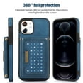 thumbnail image 2 of Nalacover Wallet Crossbody for iPhone 11 Phone Case with Lanyard Strap Credit Card Holder 6.1", PU Leather Protective Handbag Purse Kickstand Bling Diamond Cover Women Girl, Blue, 2 of 10