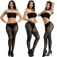 thumbnail image 2 of Intimates Womens High Waisted Fishnet Tights Mesh Fishnet Stockings, 2 of 8