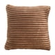 thumbnail image 2 of Funda de almohada de franela con cordón | Funda de cojín cuadrada de 53 x 53 cm | Tejido suave y transpirable | Lavable a máquina | Verde, rosa, café, gris y caqui, 2 of 6