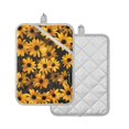 thumbnail image 2 of Pot Holders Set of 2 Heat Resistant 338℉ Kitchen Oven Gloves Potholder Cooking Baking Microwave Mitts Sunflower Flowers, 2 of 7