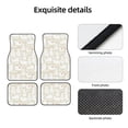 thumbnail image 4 of Fuzoiu White Rabbit Print Carpet Floor Mats for Car,Car Foot Mat Set,Universal Fit 4 Piece Mat Pad Set,Fits Most Cars Trucks Vans Sedans SUV Auto Carpet Mat Se, 4 of 7