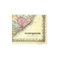 thumbnail image 2 of Historic State Map - South Carolina - Colton 1855 - Vintage Wall Art, 2 of 4