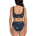 thumbnail image 3 of Daiia Christmas Dachshund Women's Bikini Set Two Piece Swimsuit High Waisted Bikini Adjustable Straps Bikini Perfect for Beach, Pool, and Summer Vacation-XX-Large, 3 of 9